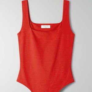 Aritzia Babaton Irwin Bodysuit in Flame Scarlet